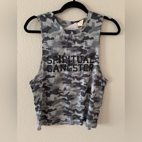 Spiritual Gangster Camo Yoga Top - Picture 2 of 3